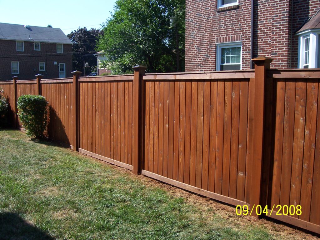 Stained Fence (After)